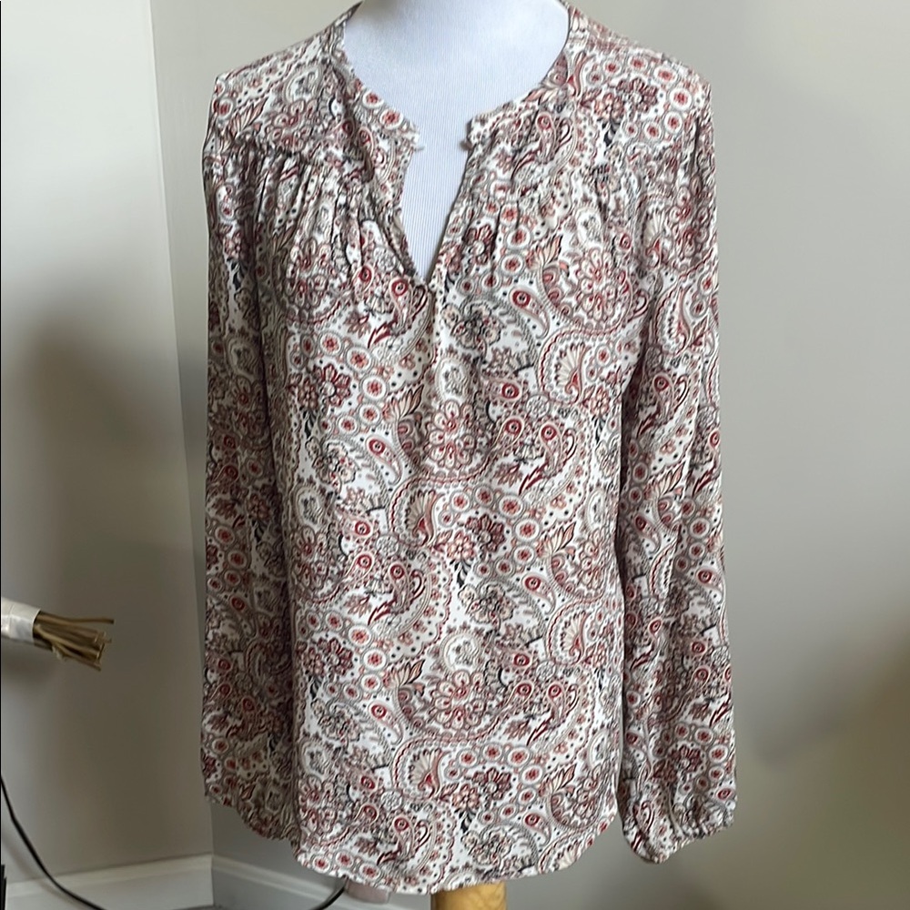 Loft paisley print Blouse size medium